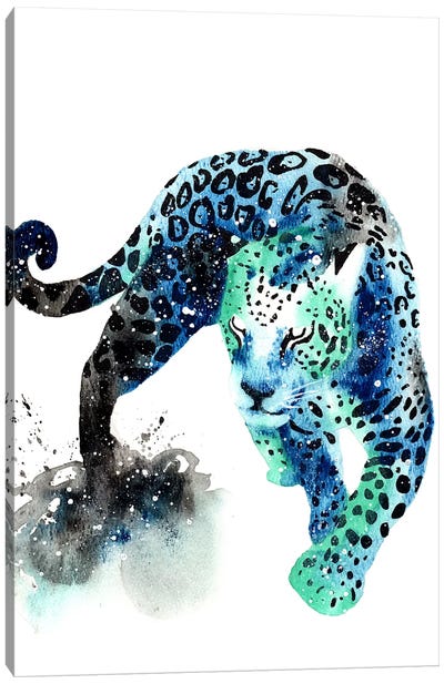 Cosmic Jaguar Canvas Art Print - Tanya Casteel