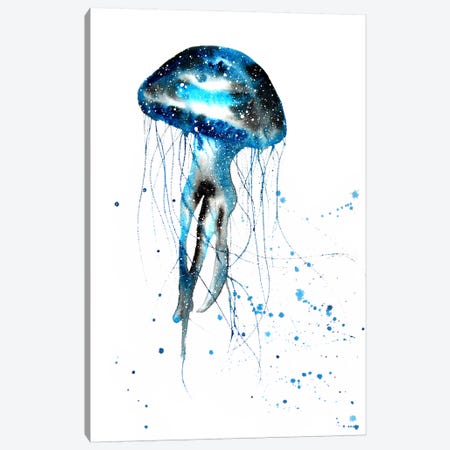 Cosmic Jellyfish Canvas Print #TCA43} by Tanya Casteel Canvas Artwork