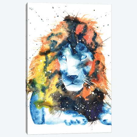 Cosmic Lion Canvas Print #TCA46} by Tanya Casteel Canvas Print