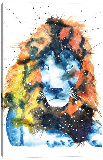 Cosmic Lion Canvas Art Print - Tanya Casteel