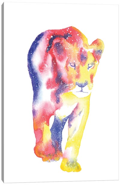 Cosmic Lioness Canvas Art Print - Tanya Casteel