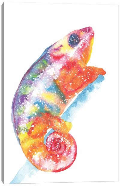 Cosmic Lizard Canvas Art Print - Lizard Art