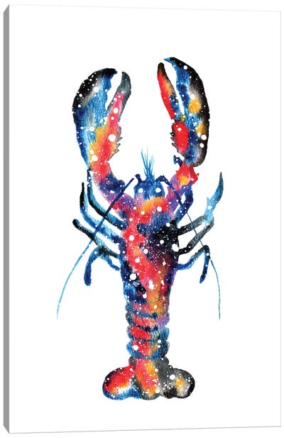 Cosmic Lobster Canvas Art Print - Lobster Art