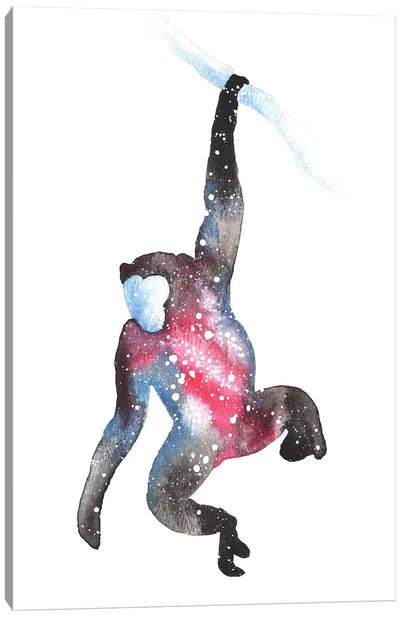 Cosmic Monkey Canvas Art Print - Monkey Art