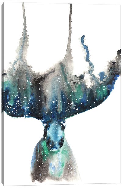 Cosmic Moose Canvas Art Print - Moose Art