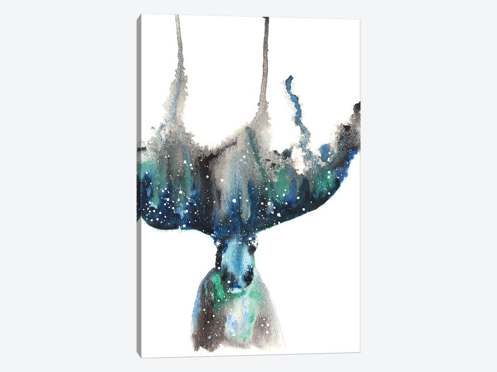 Cosmic Moose by Tanya Casteel 1-piece Canvas Wall Art