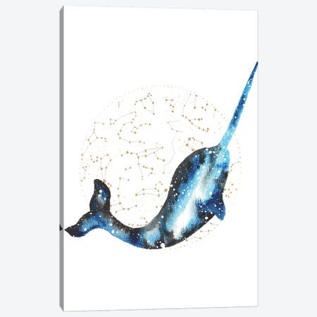Cosmic Narwhal Canvas Print #TCA56} by Tanya Casteel Canvas Art