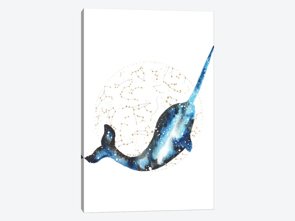 Cosmic Narwhal by Tanya Casteel 1-piece Canvas Art