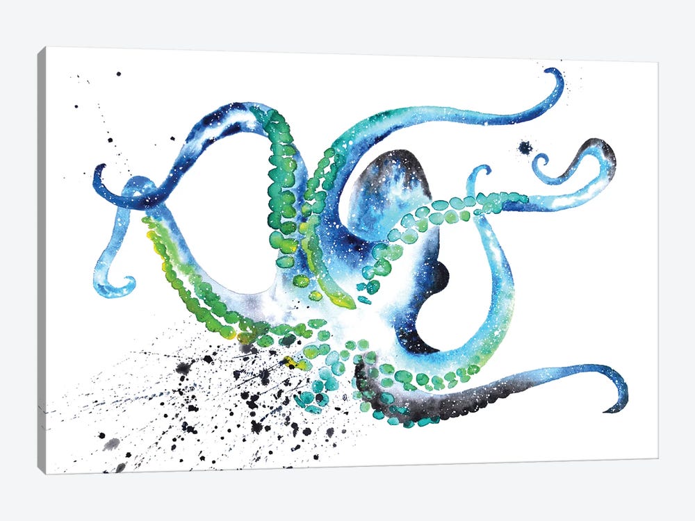 Cosmic Octopus I by Tanya Casteel 1-piece Canvas Art