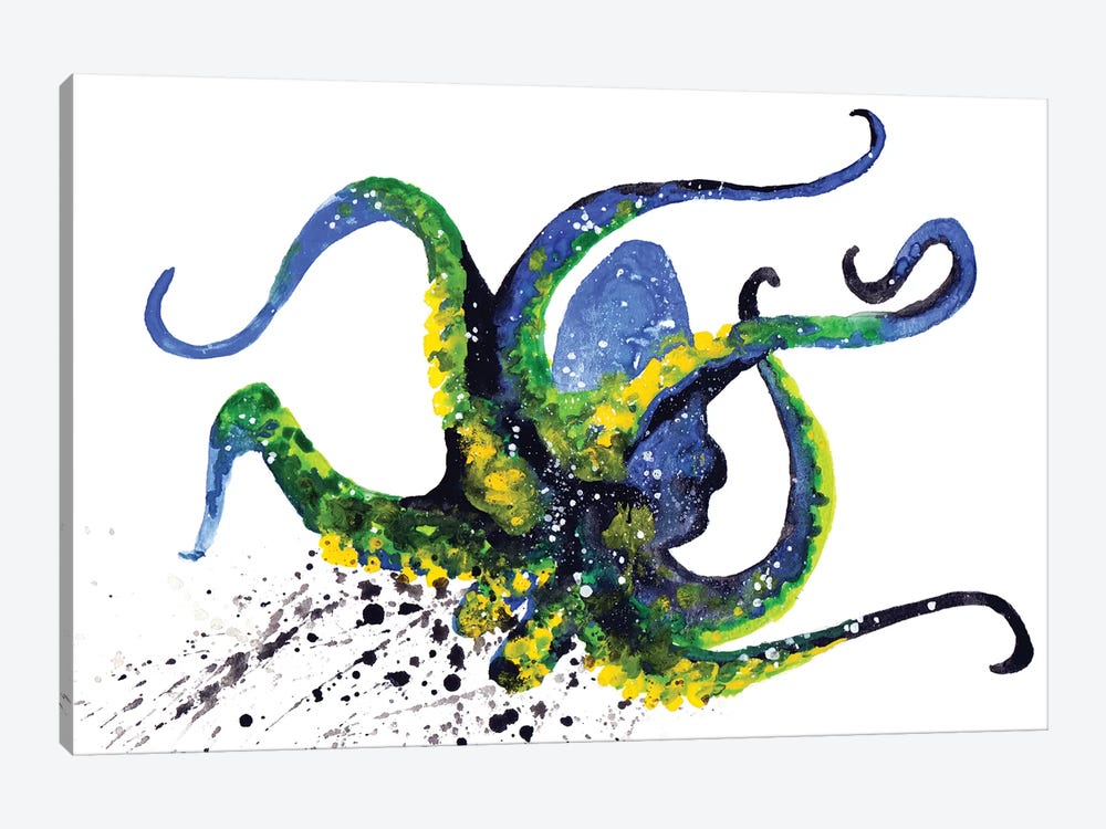 Cosmic Octopus II by Tanya Casteel 1-piece Art Print