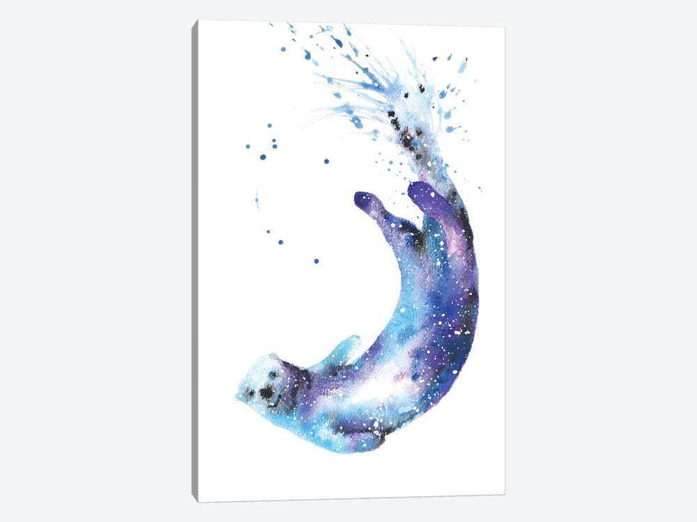 Cosmic Otter I by Tanya Casteel 1-piece Canvas Artwork
