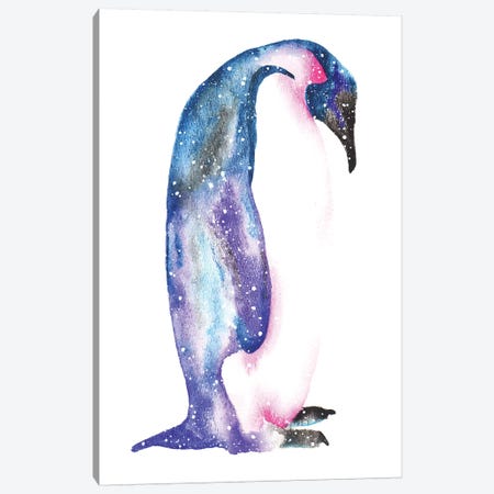 Cosmic Penguin Canvas Print #TCA64} by Tanya Casteel Canvas Print