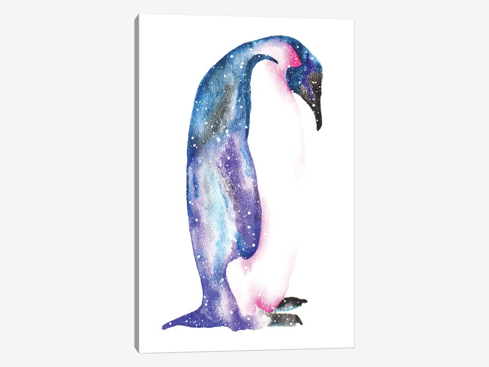 Cosmic Penguin by Tanya Casteel 1-piece Canvas Art Print