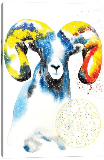 Cosmic Ram Canvas Art Print - Rams
