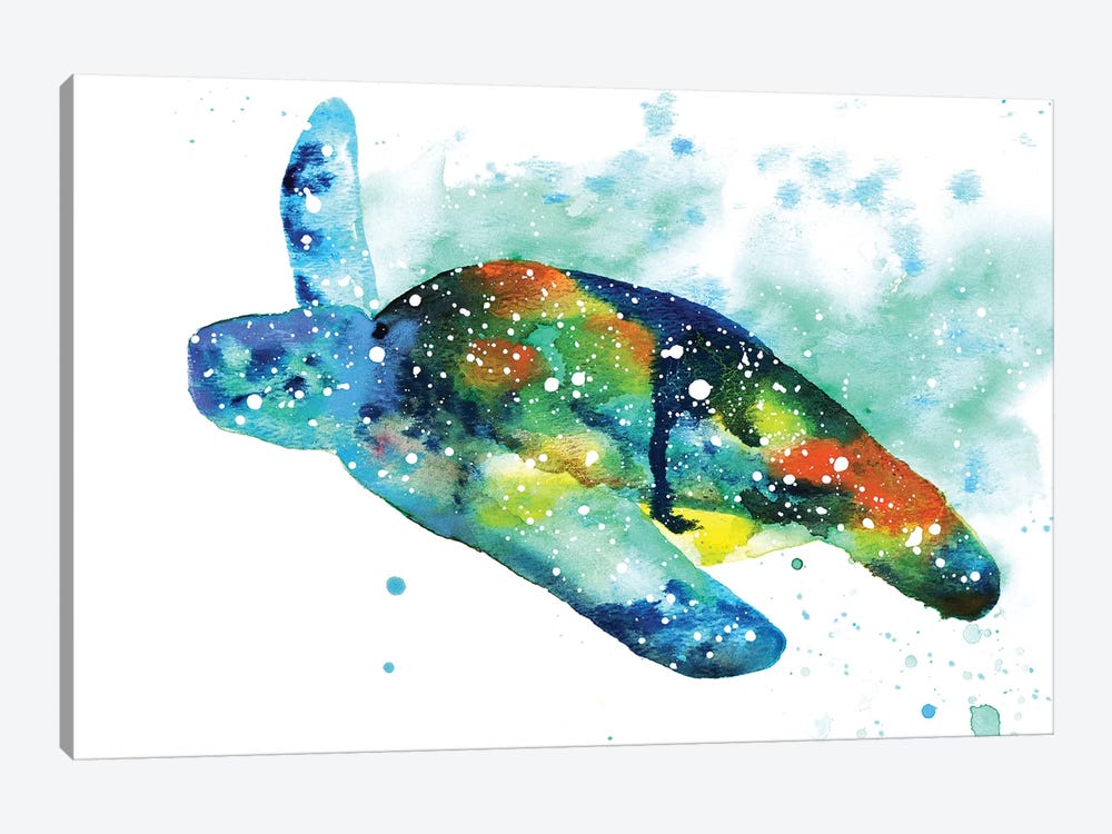 Cosmic Sea Turtle I by Tanya Casteel 1-piece Canvas Art Print