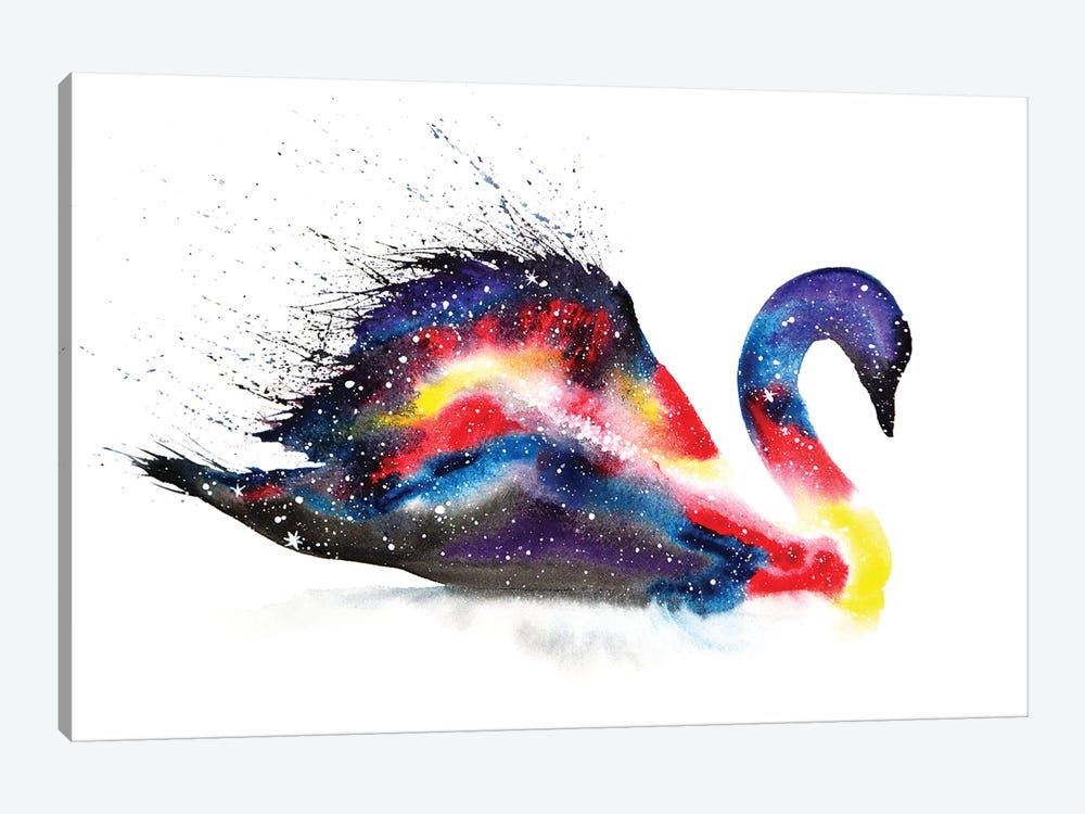 Cosmic Swan by Tanya Casteel 1-piece Canvas Art Print
