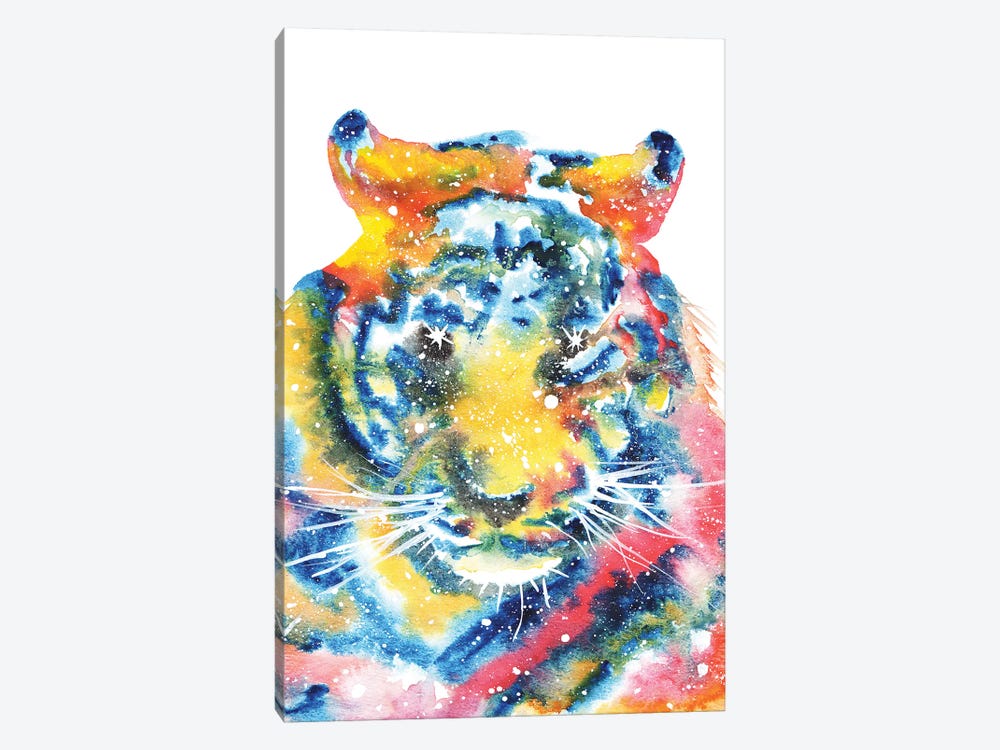 Cosmic Tiger Face by Tanya Casteel 1-piece Art Print