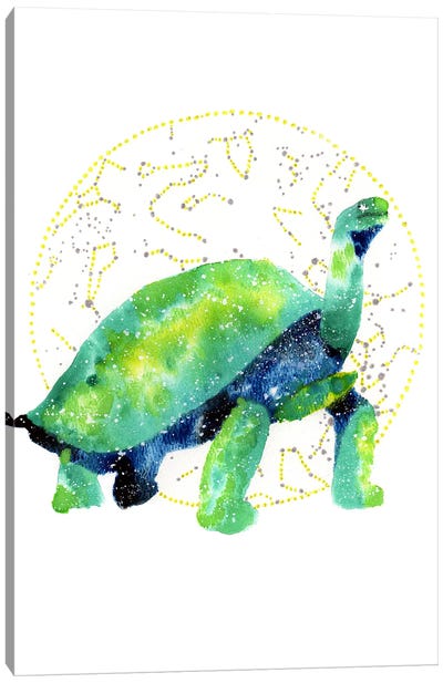 Cosmic Tortoise Canvas Art Print - Turtle Art