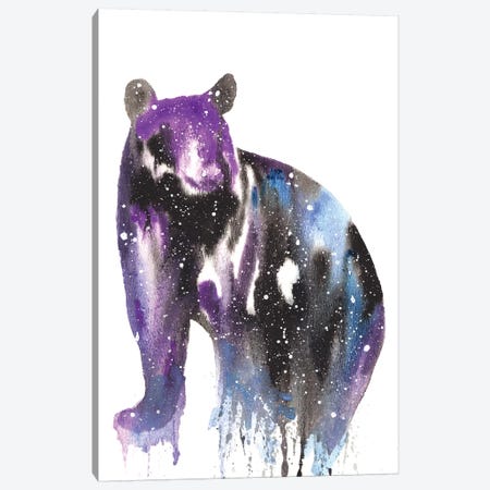 Cosmic Black Bear Canvas Print #TCA8} by Tanya Casteel Canvas Art Print