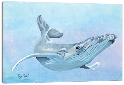 Humpback Whale Canvas Art Print - Tanya Casteel