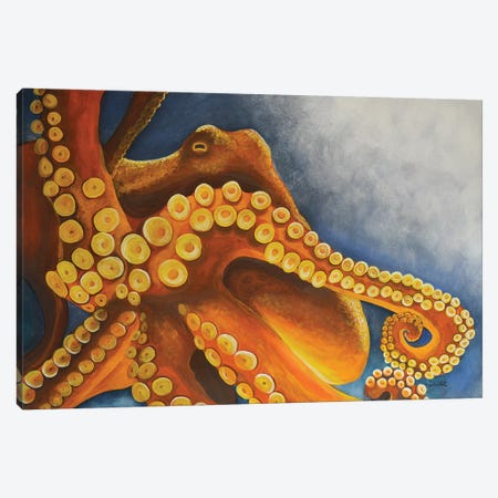Octopus Canvas Print #TCA94} by Tanya Casteel Canvas Wall Art