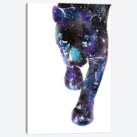 Cosmic Black Panther Canvas Print #TCA9} by Tanya Casteel Canvas Print