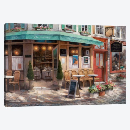 Café Beauchons Canvas Print #TCC10} by T.C. Chiu Canvas Art Print