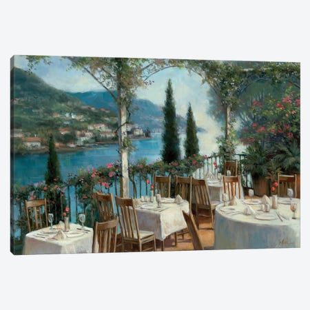 Amalfi Terrace Canvas Print #TCC5} by T.C. Chiu Canvas Art
