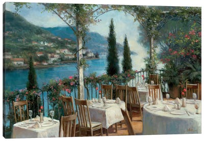 Amalfi Terrace Canvas Art Print - Amalfi Coast Art