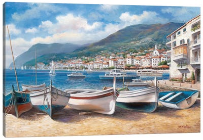 Bella Mattina II Canvas Art Print - Rowboat Art