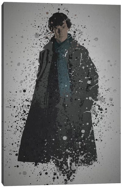 Detective Canvas Art Print - Benedict Cumberbatch