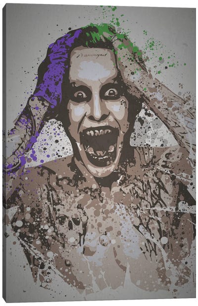 I Can't Wait To Show You My Toys Canvas Art Print - Evil Clown Art