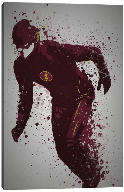Scarlet Speedster Canvas Art Print - The Flash