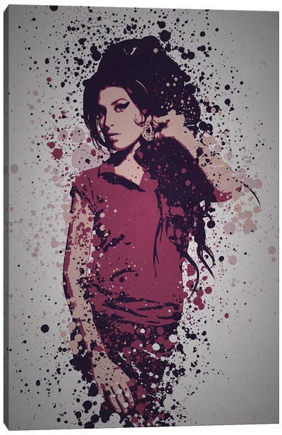 Amy Winehouse Canvas Art Print - TM Creative Design