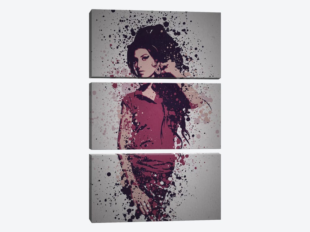 Amy Winehouse by TM Creative Design 3-piece Canvas Art