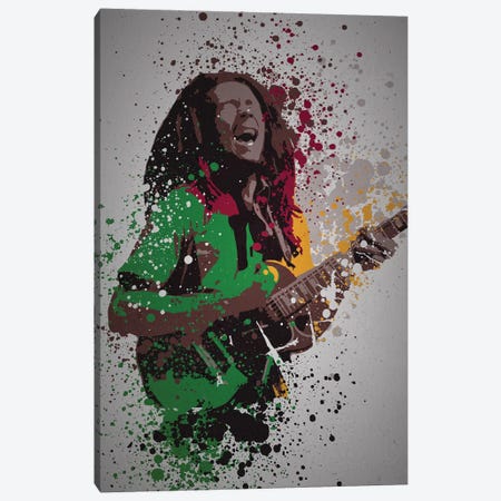 Bob Marley Canvas Print #TCD51} by TM Creative Design Canvas Art