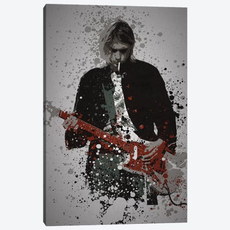 Kurt Cobain Canvas Print #TCD56} by TM Creative Design Art Print