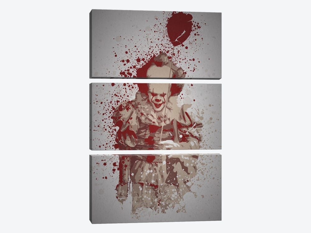 Pennywise by TM Creative Design 3-piece Canvas Art Print
