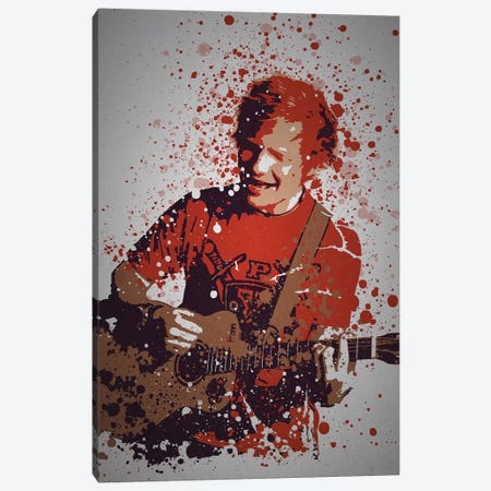 Ed Sheeran Canvas Print #TCD66} by TM Creative Design Canvas Art