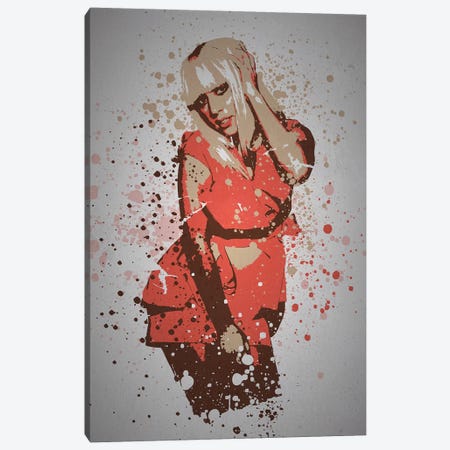 Lady Gaga Canvas Print #TCD67} by TM Creative Design Canvas Wall Art