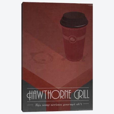 Hawthorne Grill (Pulp Fiction) Canvas Print #TCD69} by TM Creative Design Canvas Print