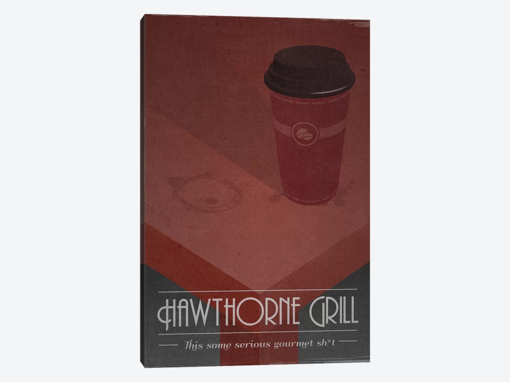 Hawthorne Grill (Pulp Fiction) by TM Creative Design 1-piece Canvas Artwork