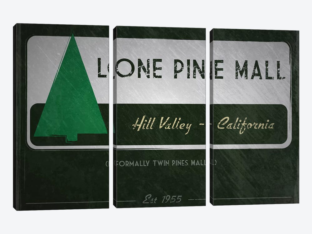 Lone Pine Mall (Back To The Future) by TM Creative Design 3-piece Canvas Artwork
