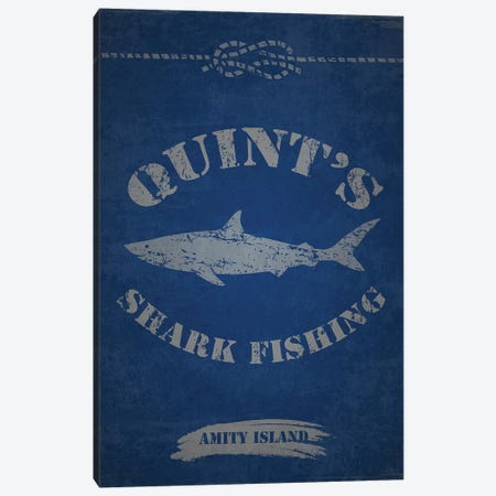 Quint's Shark Fishing (Jaws) Canvas Print #TCD71} by TM Creative Design Canvas Art
