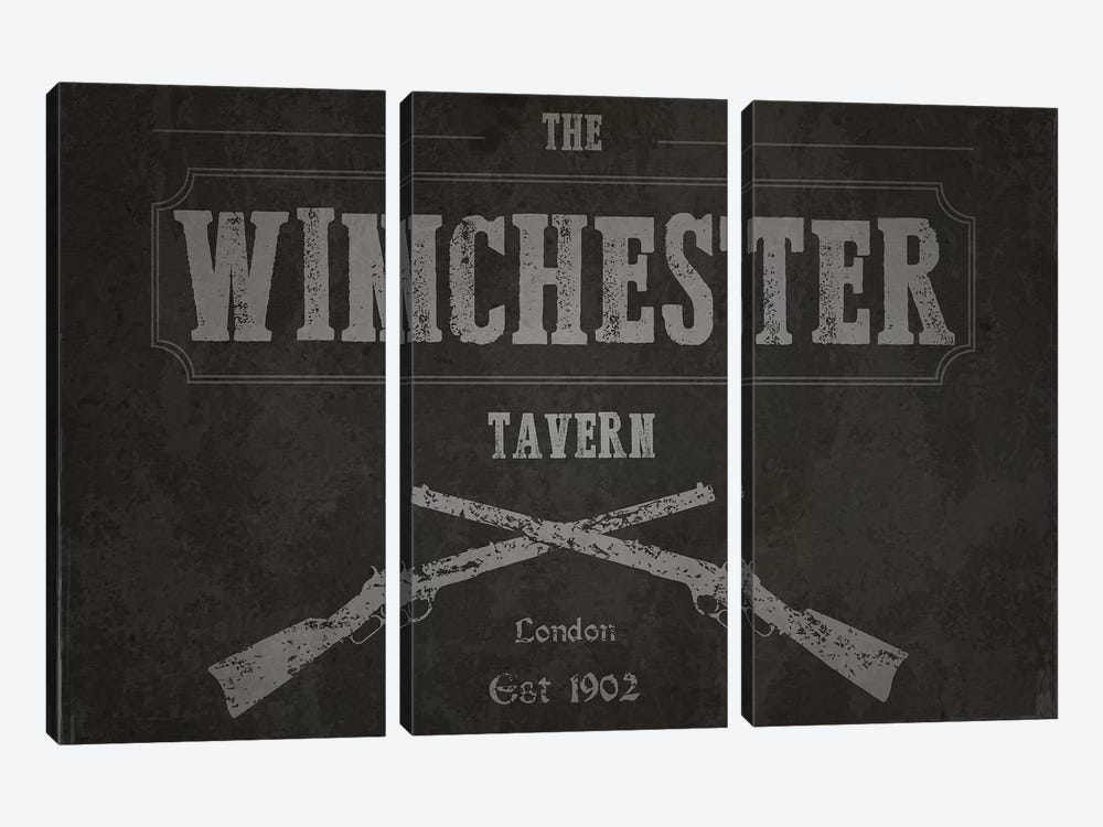 The Winchester Tavern (Shaun Of The Dead) by TM Creative Design 3-piece Canvas Print