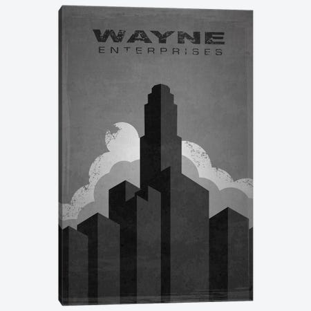 Wayne Enterprises (Batman) Canvas Print #TCD76} by TM Creative Design Art Print