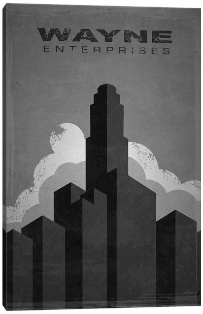 Wayne Enterprises (Batman) Canvas Art Print - Tower Art