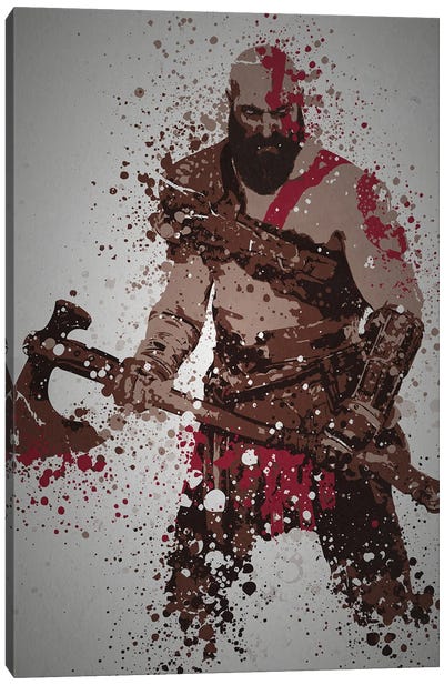 Ghost Of Sparta Canvas Art Print - Video Game Art