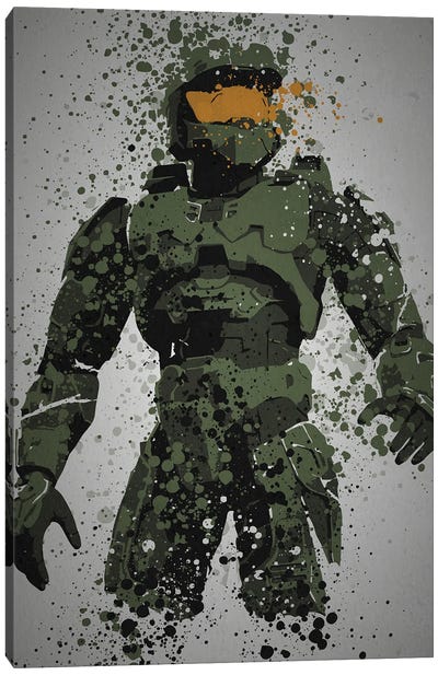 The Chief Canvas Art Print - Halo Game Series