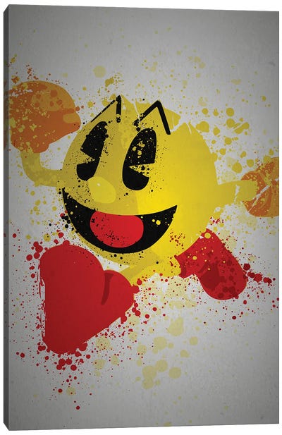 Waka Waka Canvas Art Print - Pac-Man